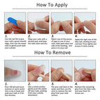 10pcs French Almond Press on Nails Flower False Nails Wearable Stick-on Nails Fake Nail Uñas Postizas Mujer Накладные Ногти 네일팁