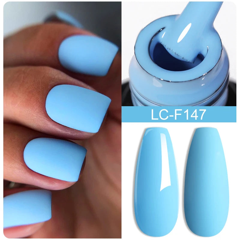 LILYCUTE 7ML Pink Glitter Nail Gel Polish Nude Natural Long Lasting Manicure Soak Off UV LED Nail Art Base Top Coat Gel Varnish