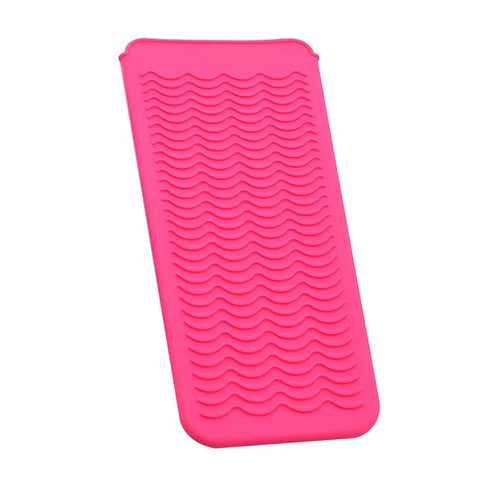 Portable Silicone Anti-Heat Mats Heat Resistant Mat for Hair Straightener Flat Iron Curling Iron Tool Prevent Burns Styling Tool