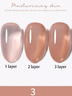 1-30pcs PSK Nude Pink Color Nail Art Ice Transparent Bare Color Nail Enamel 2026 New Net Red Popular White Gel Nail Polish