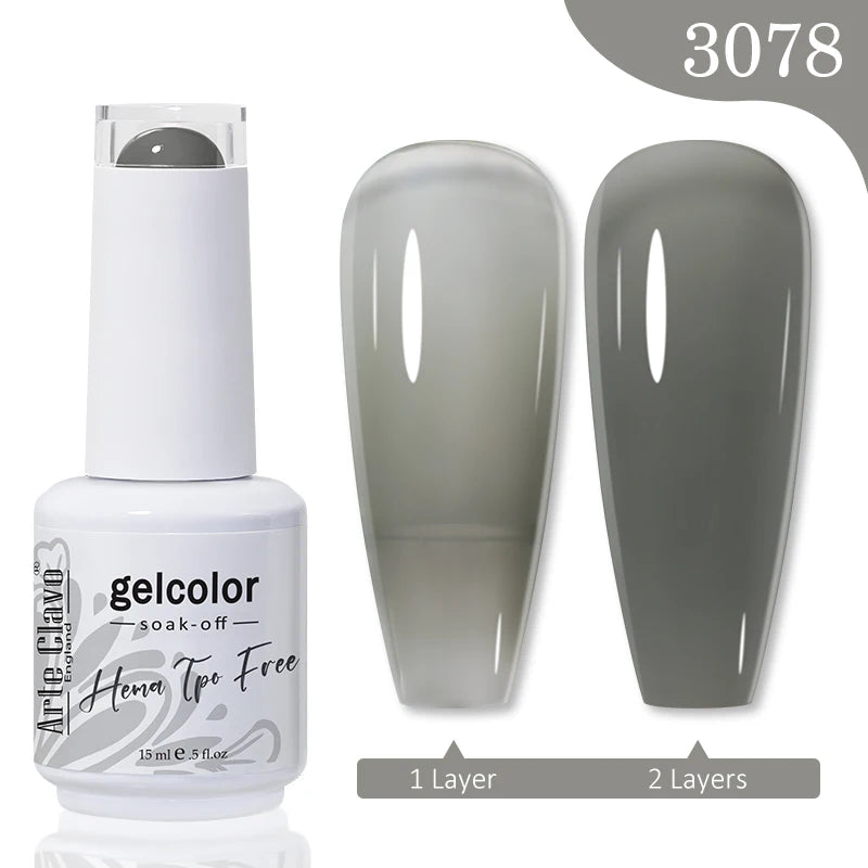 Arte Clavo Hema Free TPO Free Nail Gel Polish Nail Supplies Vernis Semi Permanent Nail Art Manicure Soak Off UV Gel Nail Varnish
