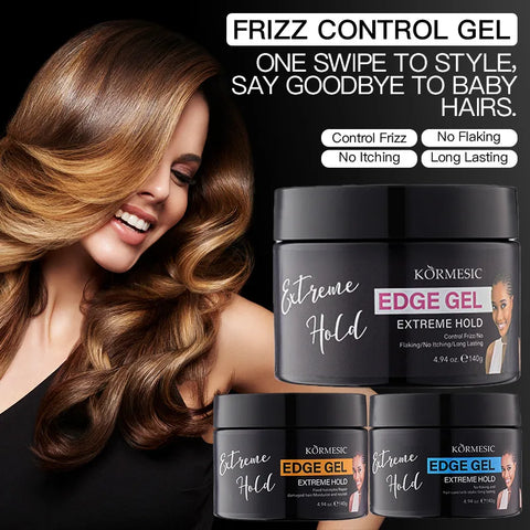 140g Frizz Hair Braiding Gel Styling Control Smooth Long Lasting Tames Edges Twist Wax