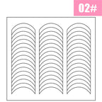 1PCS White French Manicure Strip Nails Sticker Stencil Guide French Nail Art Decals Form Fringe DIY Line Tips Decoration Tools
