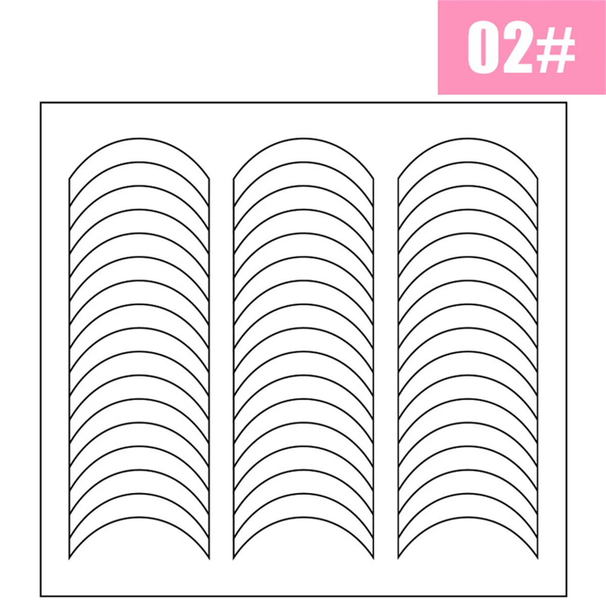 1PCS White French Manicure Strip Nails Sticker Stencil Guide French Nail Art Decals Form Fringe DIY Line Tips Decoration Tools
