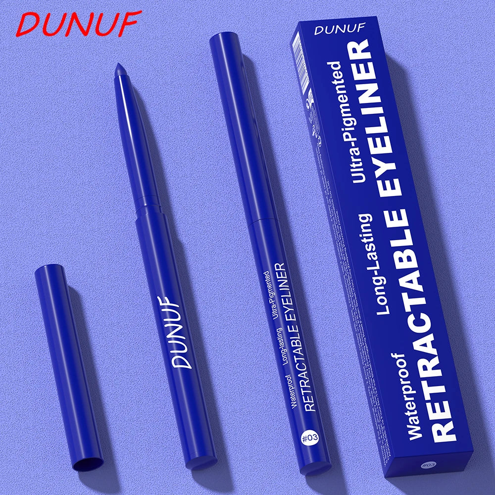Waterproof Matte Blue Eyeliner Gel Pencil Ultra-fine Smooth Quick Dry Non-Smudge Easy Wear Black Brown White Eyeliner Pen Makeup