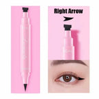 Black Eyeliner Stamp Triangle Dual-ended Liquid Eyeliner Waterproof Sweat-proof Quick Dry Eyeliner Makeup Seal Tool Cosmetics