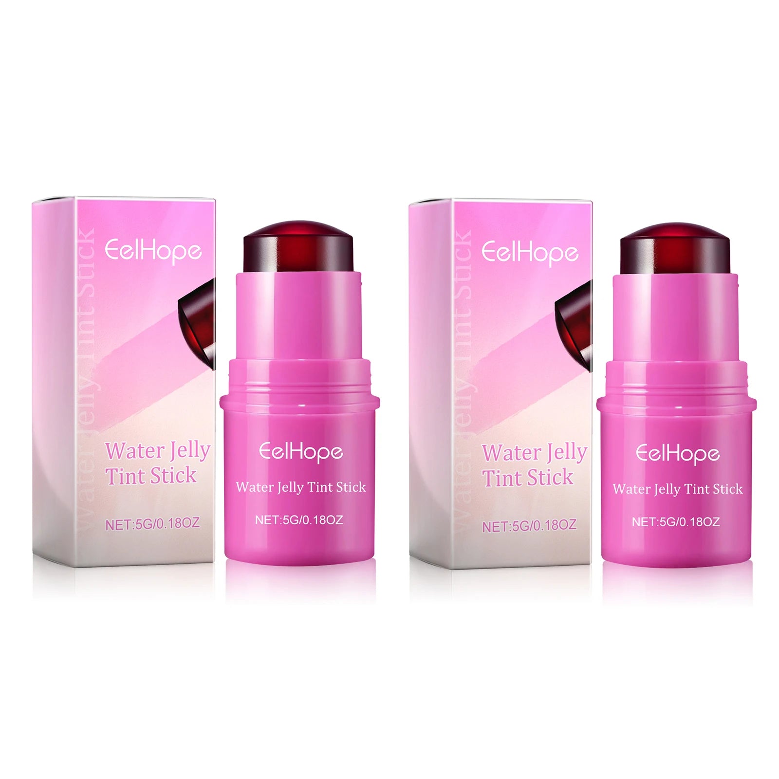 3 In1 Cheek Lip Eye Blush Stick Moisturizing Brightening Water Jelly Tint Matte Contour Long Lasting for Daily Makeup All Skin