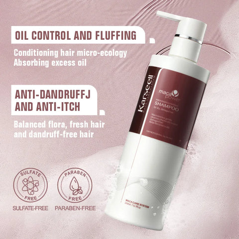 Karseell 500ml Argan Oil Shampoo Herbal Extract Moisturizing Smooth Shampoo for Dry and Damaged Hair