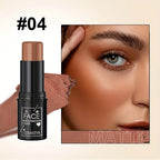 Three-in-one color multi-function waterproof makeup stick natural face multi-function: Blush, Eye Shadow, Bloom, lasting all day