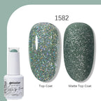 Arte Clavo Solid Color Gel Nail Polish 15ml Soak Off UV LED Gel Semi-Permanent Glitter Polish For Manicure Nail Art Salon Gel