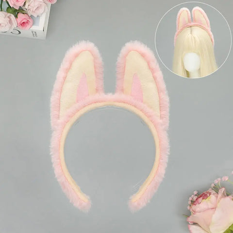 Cute Plush Bubu Ear Headband Fashion Cosplay Anime Head Hoop Lolita Hair Bands Holiday Party Christmas Girls Hair Accessories