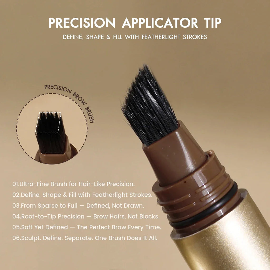 1pc 3D Wild Eyebrow Pencil Microblading Eyebrow Tint Pen Square Angled Brush Brow Dye Cream Anti-smudge Waterproof