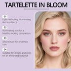 Zephoco 2In1 Highlighting Eye & Cheek Palette 4 Colors Shimmery Glow Makeup Palette For Face Eyes Daily Party Makeup