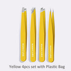 Eyebrow Tweezer Colorful Hair Beauty Fine Hairs Puller Stainless Steel Slanted Eye Brow Clips Removal Makeup Tools