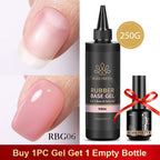 BORN PRETTY 250g Super Top Coat Base Gel Soak off UV LED Drying Long Lasting Semi Permanent Jelly Nude Pink Gel Nail Polish
