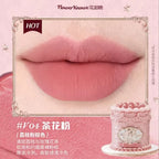 Flower Knows Strawberry Cupid Lipmud Cake Lipstick Velet Matte Lip Cream Soft Mist High CoverageMakeup Smooth Preventing Fading