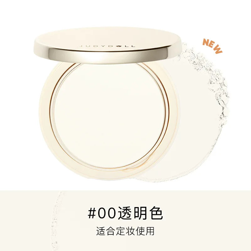 Judydoll Transparent Beige Compact Powder Oil Control & Makeup Matte Finishing Long Lasting Setting Powder Soft Focus Foundation