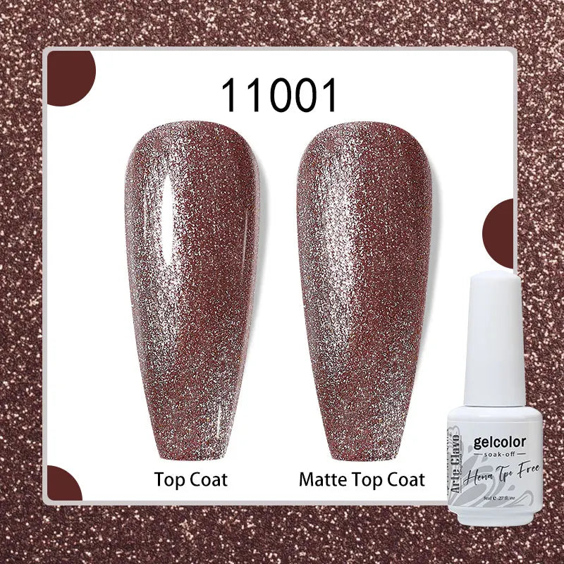 Arte Clavo 8ml HEMA TPO Free Gel Nail Polish Nail Art Manicure Semi Permanent Gel UV Hybrid Varnishes Base Top Coat Enamels New