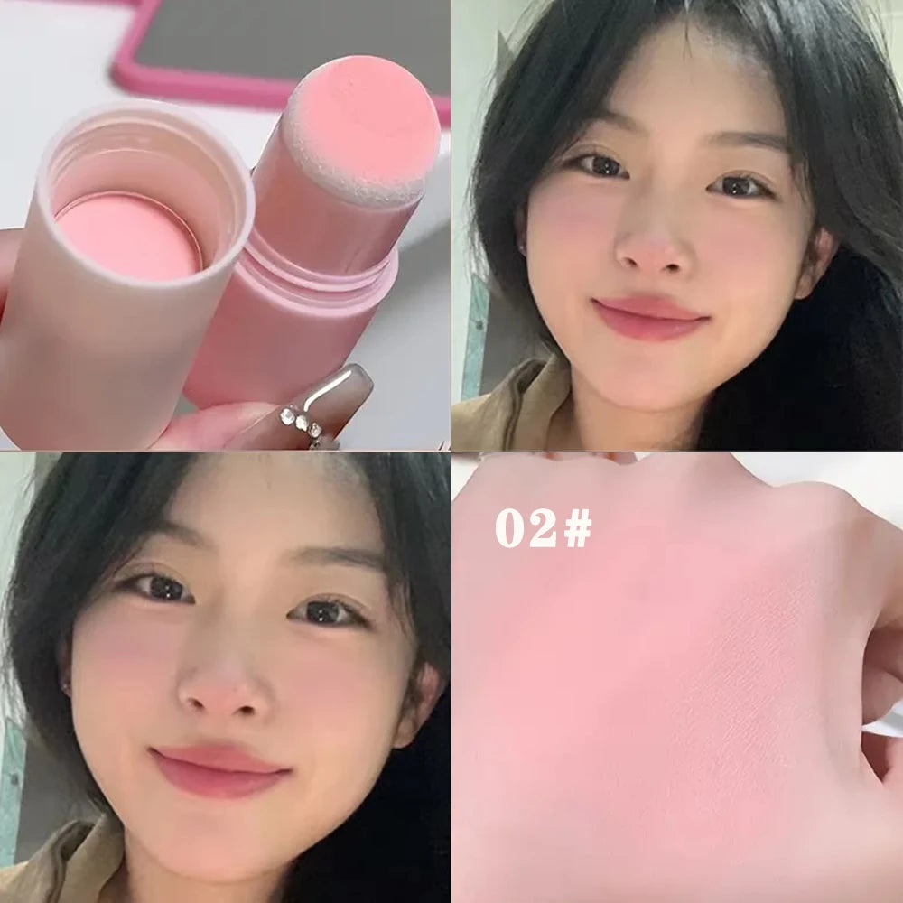 Matte Blush Stick for Vibrant Brightening Makeup Enhances Skin Tone Great Christmas Present for Women and Girls