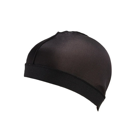 New Thick Silky Breathable Dome Elastic Mesh Wig Cap For Men Women Breathable Knit Street Style Cap Silky Wave Cap