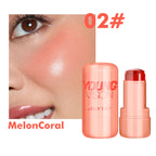 YOUNG VISION Multi-Color Jelly Blush Stick Q Pinberry Lip Dye Stick for Lip and Cheek Natural and Easy Tinting Lip Gloss Stick