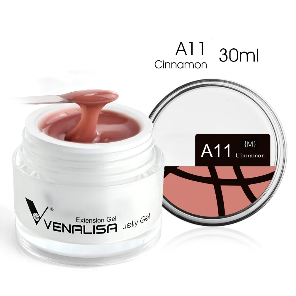 30ml Venalisa Builder Jelly Gel French Soak Off UV LED Poly Nail Gel Pearl Pink Funny Bunny Nail Extension Nail Manicure
