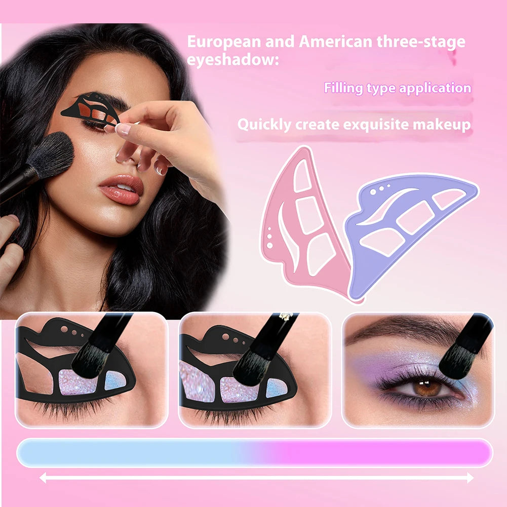 Eyeshadow Stencils Eyeshadow Shaper Make Up Stencils Eye Makeup Tools Eye Makeup Aid Tool Eye Liner Applicator For Beginners