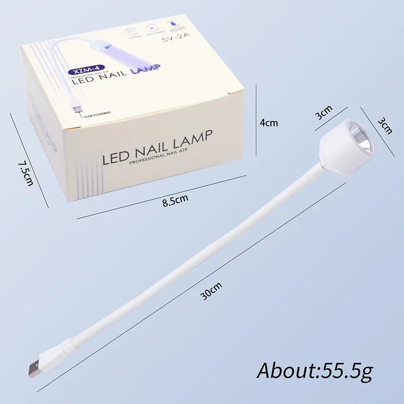 Mini Nail Dryer UV LED Nail Lamp Foldable USB Curing Lights Desk Lamp For Nail Gel Polish Quick Dry Nail Art Dryer Manicure Tool