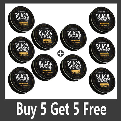 Polygonum Multiflorum Black Hair Soap Darkening Shampoo Bar Repair Gray White Color Dye Face Hair Body Shampoo For Man Women