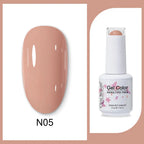 Clou Beaute 15ml Red Black White Green Neon Gel Nail Polish Base Top Coat Velvet Top 400 Colors Semi Permanent Gel Nail Varnish
