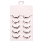 Natural Long Cosplay Makeup Cross Strip False Eyelashes Black Eye Lashes and Cat Eye Lashes 5pairs Mink Eyelashes Faux Cilios