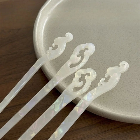 Fashion Acetate Resin Chopsticks Chinese Style Hair Sticks Women Hairpins Hair Clip Headwear Wedding Hair Jewelry Accessories