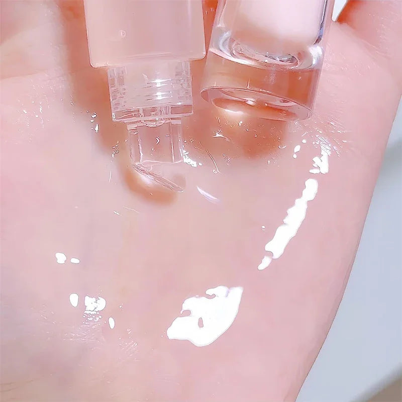 Crystal Jelly Lip Oil Plumping Mirror Lip Gloss Moisturizing Transparent Liquid Lipstick Long Lasting Lips Makeup Cosmetics