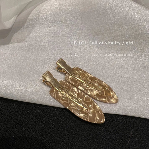 2/4pcs Simple Sakura Pink Seamless Hair Clip Women Acetate Sheet No Bend Bangs Clip Duckbill Clip Hairpins Hair Styling Tool