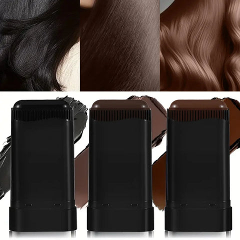 Ocheal 3-Color Quick Touch-Up Hair Stick Beard Color Stick Portable Temporary Quick Coverage Hair Pen Instant Dye Stick Comb