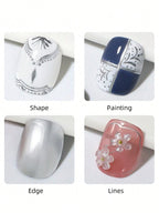 XEIJAYI 1Pc Mirror Silver Metallic Painting Gel Nail Polish Silver Mirror Glitter UV Gel For Home Manicure DIY