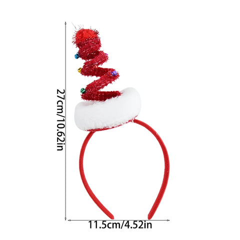 Christmas Headband Kids Adult Santa Claus Elk Xmax Tree Hair Accessories Photo Props Christmas Decoration 2025 New Year Gifts