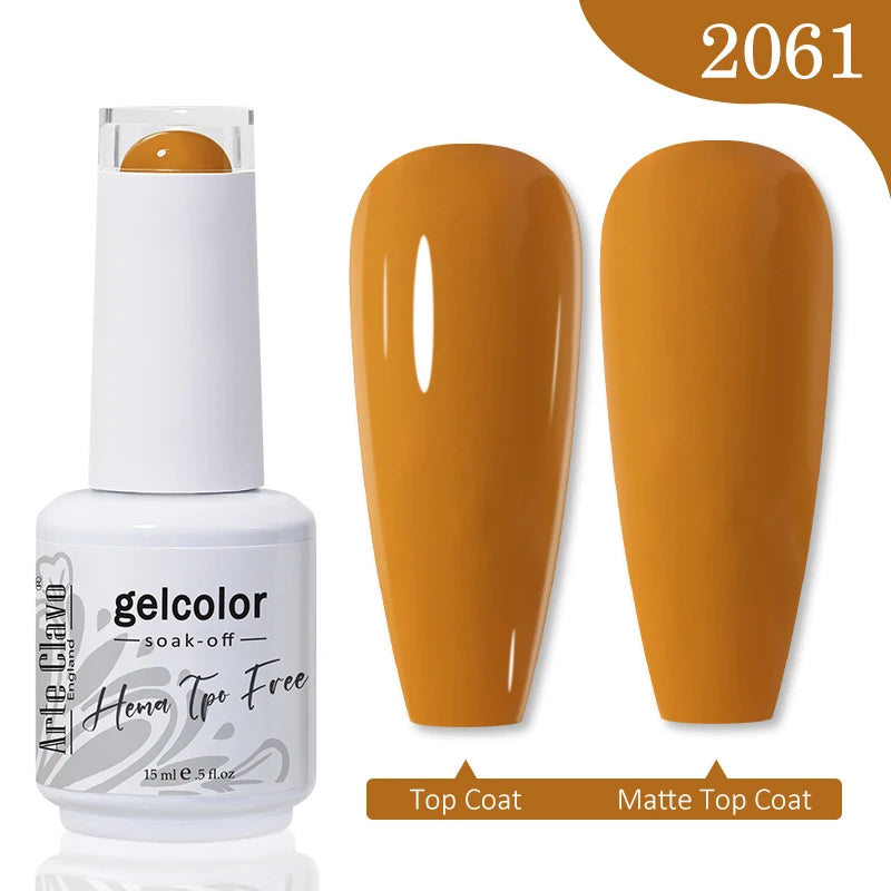 Arte Clavo Hema Free TPO Free Nail Gel Polish Nail Supplies Vernis Semi Permanent Nail Art Manicure Soak Off UV Gel Nail Varnish