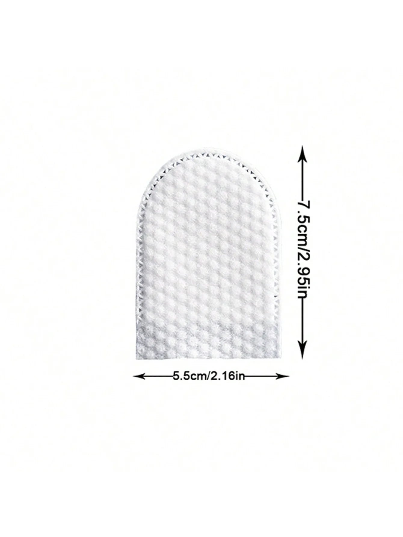 30Pcs/50Pcs/100Pcs Disposable Finger-Glove Type Makeup Remover Cotton Pads, U-Shaped Non-Woven Fabric, Double-Sided Pocket-Style, Soft and Lint-Free, Effective Makeup Removal