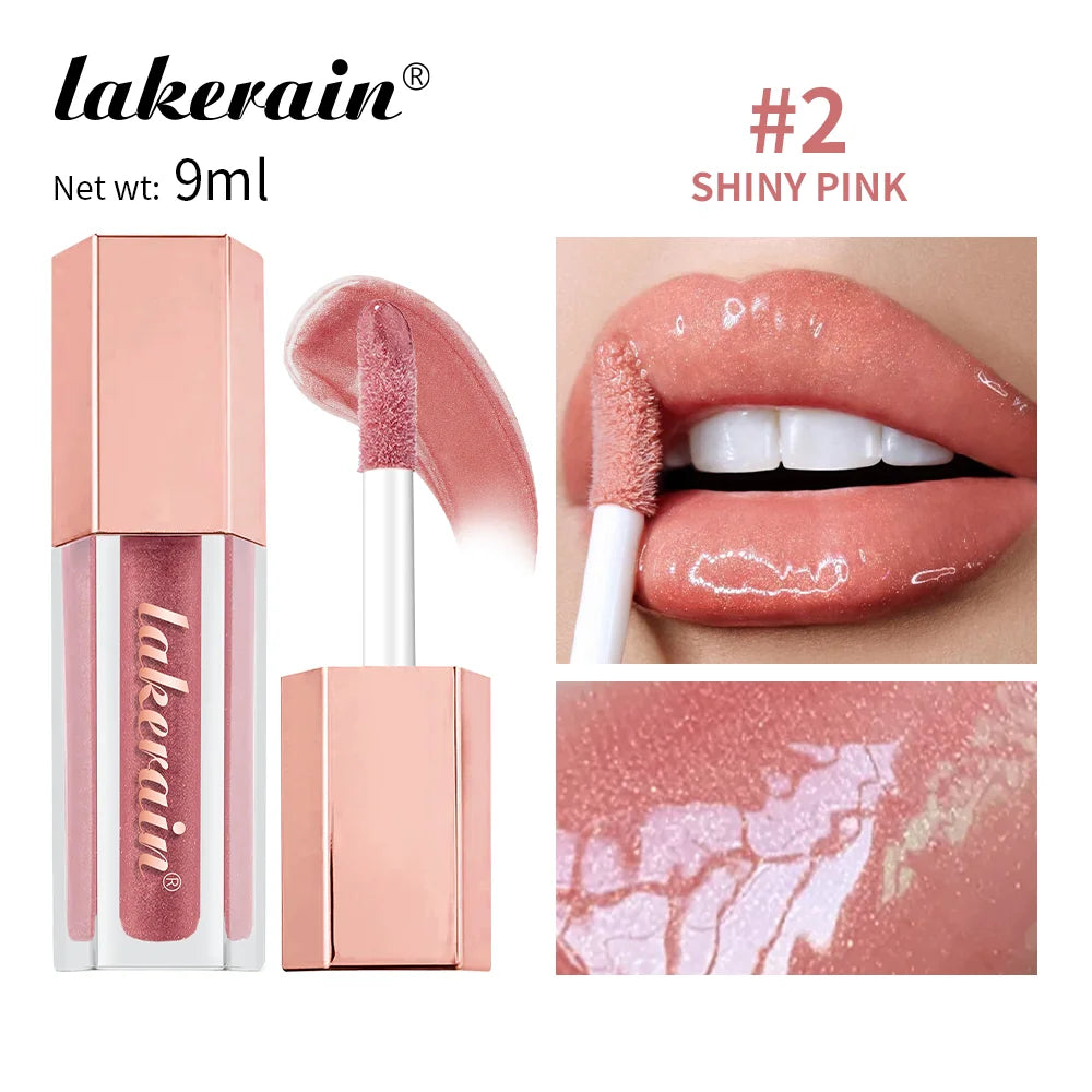 NEW Glitter Gloss Universal Lip Luminizer 8 Colors Makeup Lip Gloss Non-sticky Moisturizing Plumper Long Lasting Glitter Liquid