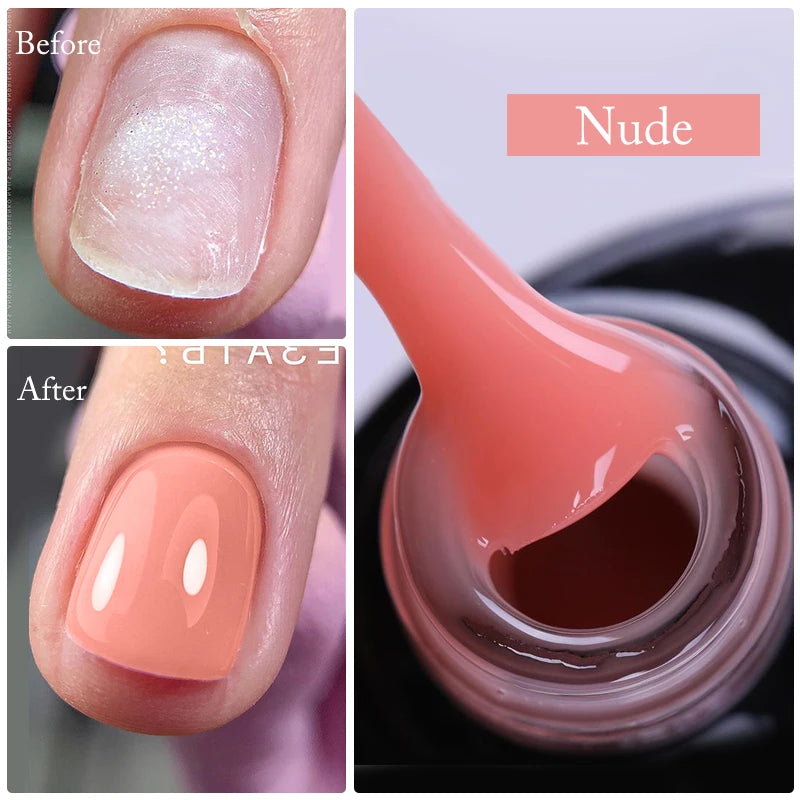 UR SUGAR 7ml Quick Nail Extension Gel Jelly Pink Semi-Transparent Color Extension Gel Polish UV LED Soak Off