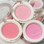 2024 Monochrome Face Blush Palette Longlasting Waterproof Pressed Powder Matte Blush for Contouring Cheeks Travel Cosmetics