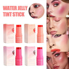 Cooling Water Jelly Tint Stick 3 In 1 Cheek Lip Tinted Matte Stick Blush Cheek Moistured Contour Makeup Lip Eyes Cream Brig R4W4
