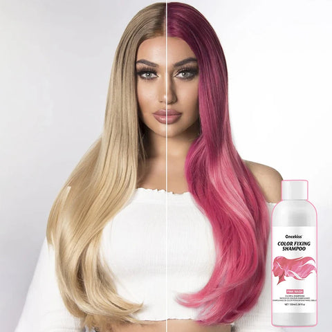 Semi-permanent Hair Color Dye Shampoo,Unisex Color Protecting And Fixing Shampoo Instant Hair Color Long-lasting Shine Hair Care