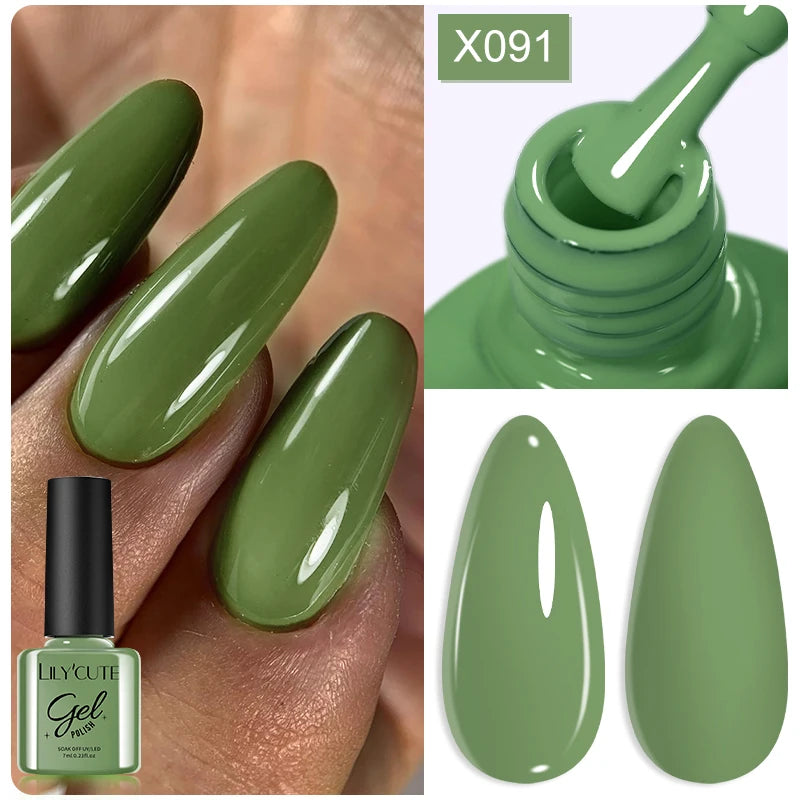 LILYCUTE 7ml Metallic Gel Nail Polish Red Chrome Effect Soak Off UV Gel Varnish Semi Permanent Nail Art Manicure Base Top Coat