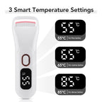 Portable Electric Heated Eyelash Curler Temperature Control Long-Lasting Curl Rechargeable Digital Display Lash Curling Wand