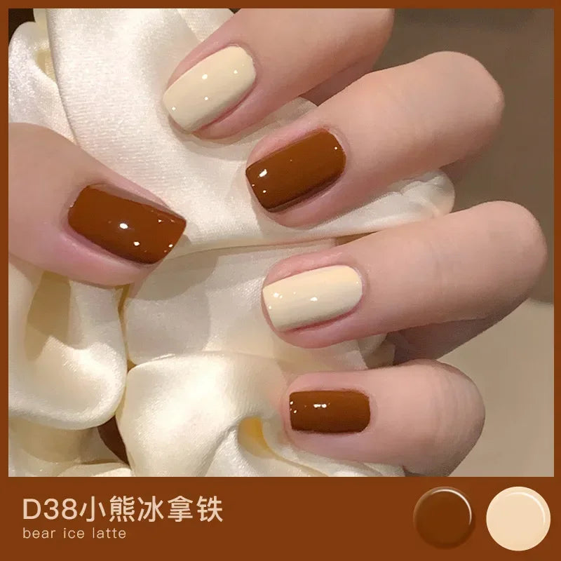 Water-based Nude Icy Women Children Nail Polish Twin Star Set No-bake Quick-drying Odorless Nail Polish Full Set Makeup
