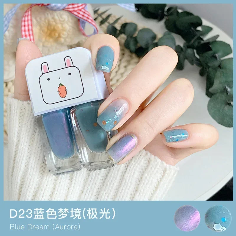 Water-based Nude Icy Women Children Nail Polish Twin Star Set No-bake Quick-drying Odorless Nail Polish Full Set Makeup