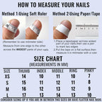 10pcs Handmade Press on Nails Green Flower Print Short Oval Head Fake Nails Wearable Glitter Green Cat Eye False Nail Tips