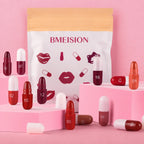 18-Piece Mini Lipstick Set, Matte + Lip Gloss Combination, Capsule Lipstick, Lip Plumping, Waterproof Lip Liner, Long-Lasting and Non-Fading, Portable Travel Style